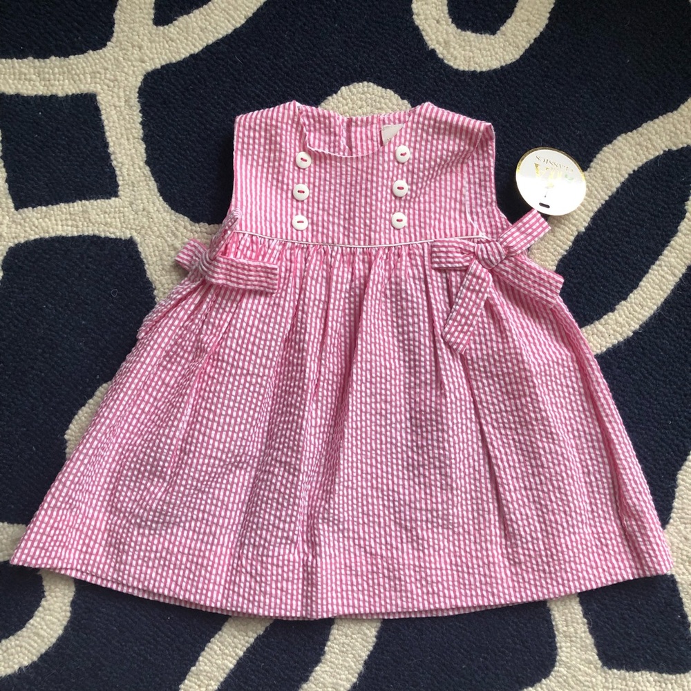 🛍SALE🛍 Red seersucker boutique dress
